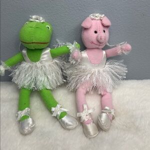 RUSS Berrie At The Ballet Bettina Plush Frog Rare TuTu